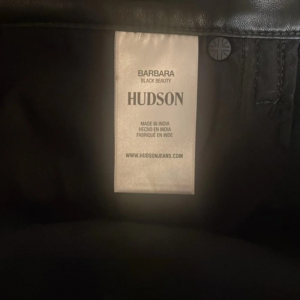 Hudson Barbara Beauty Vegan Leather Pants - Picture 9 of 9